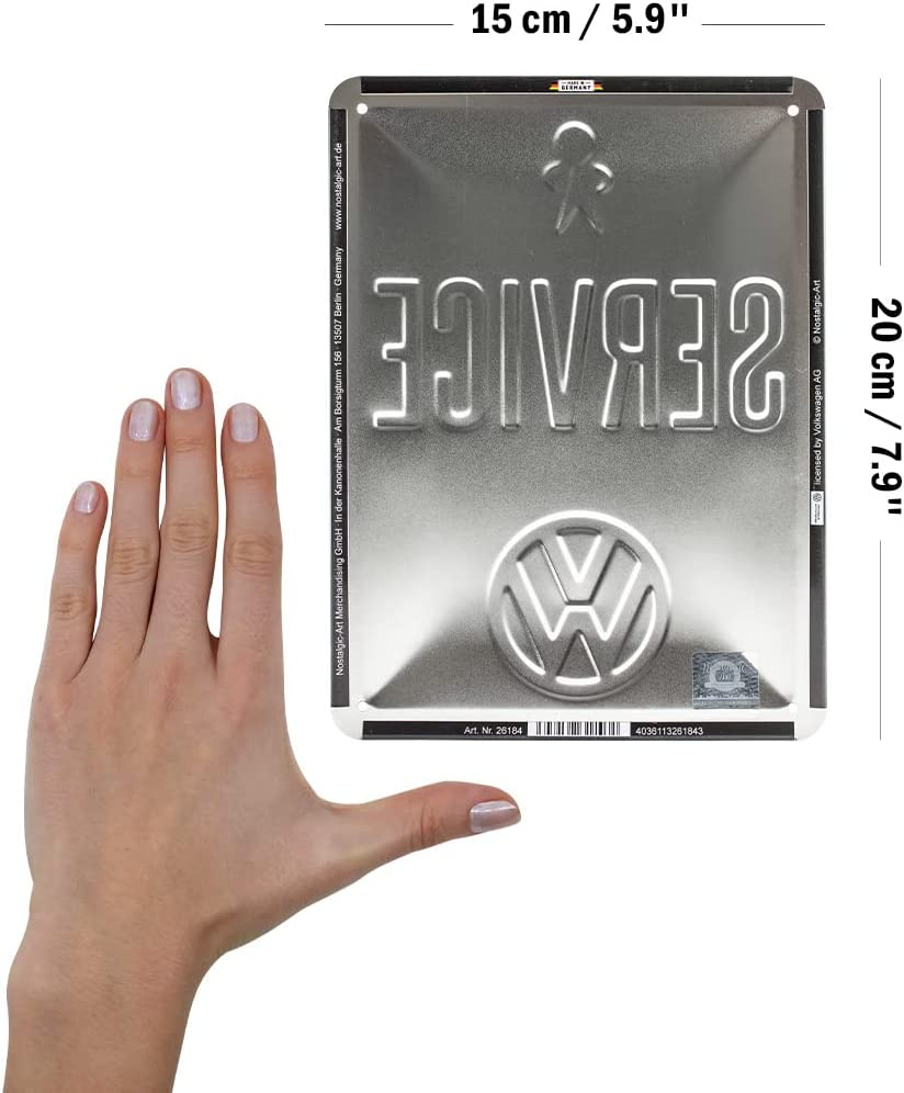Placa metalica 15x20 Volkswagen-Service [2]