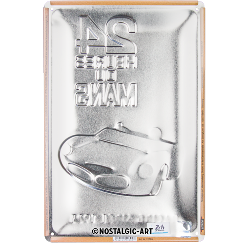 Placa metalica 20x30 24h Le Mans - Red Car 1963 - Masina Rosie 1963 [2]