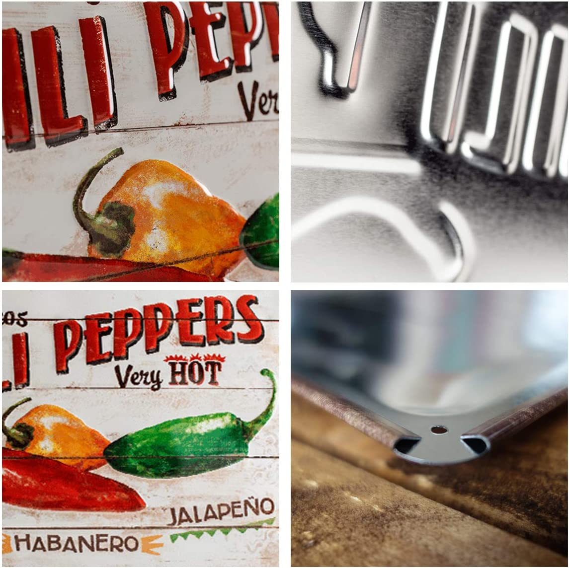 Placa metalica 20X30 Chili Peppers - Ardei Iuti [2]