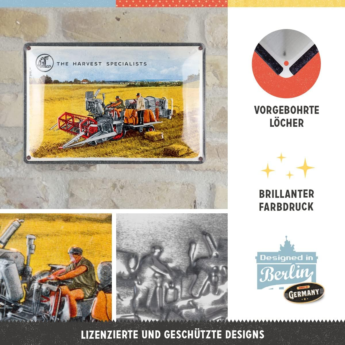 Placa metalica 20x30 Claas The Harvest Specialists - Specialistii Recoltei [3]