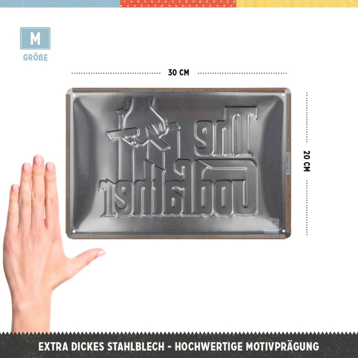 Placa metalica 20x30 Godfather - Logo - Nasul [2]