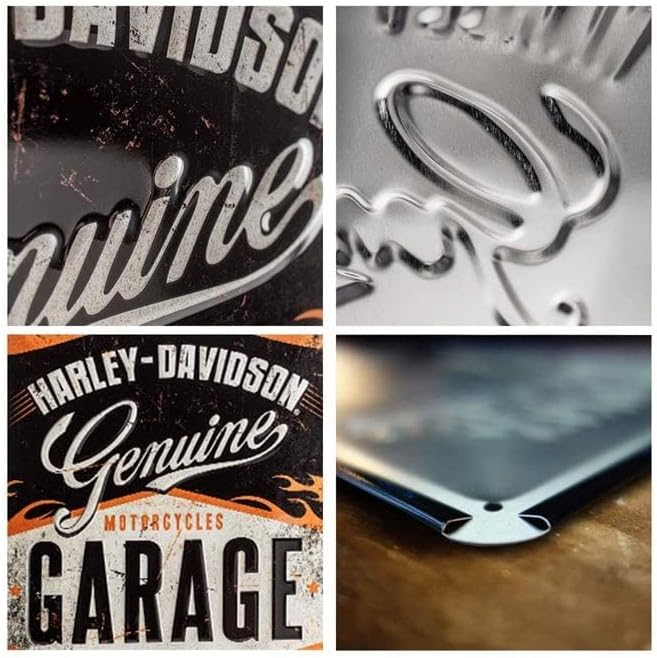 Placa metalica 20X30 Harley-Davidson Garage - Garaj [3]