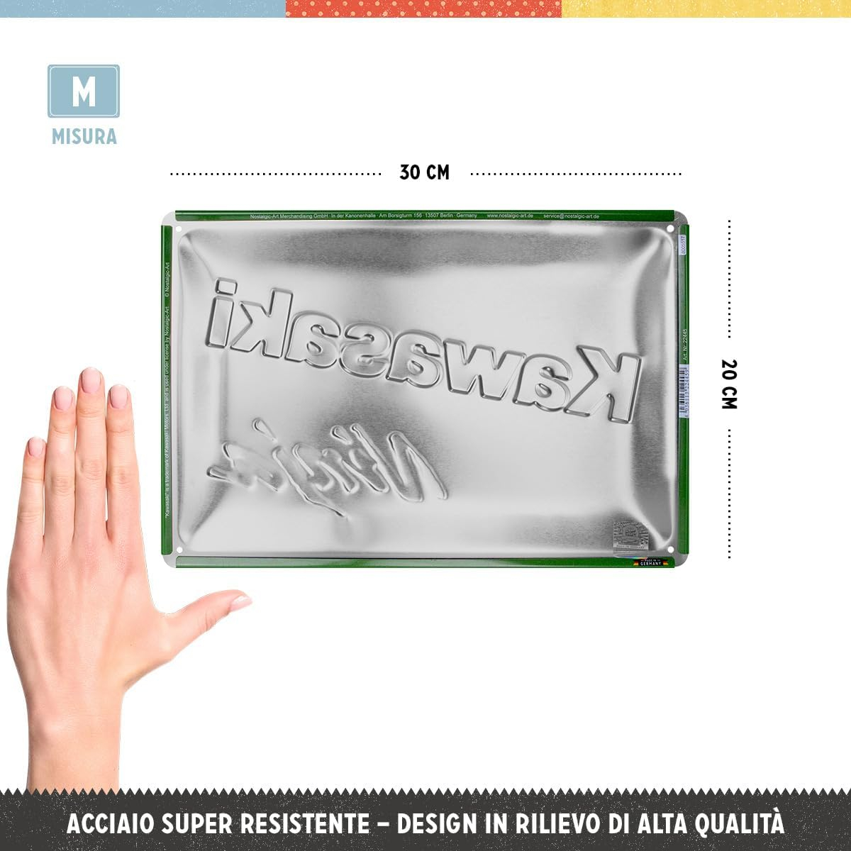 Placa metalica 20x30 Kawasaki - Ninja [2]