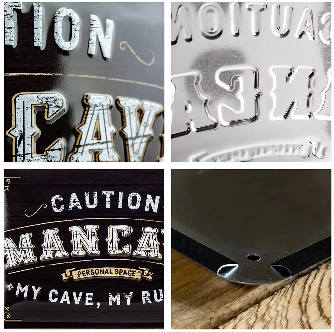 Placa metalica 20x30 Man Cave - Pestera Barbatului [3]