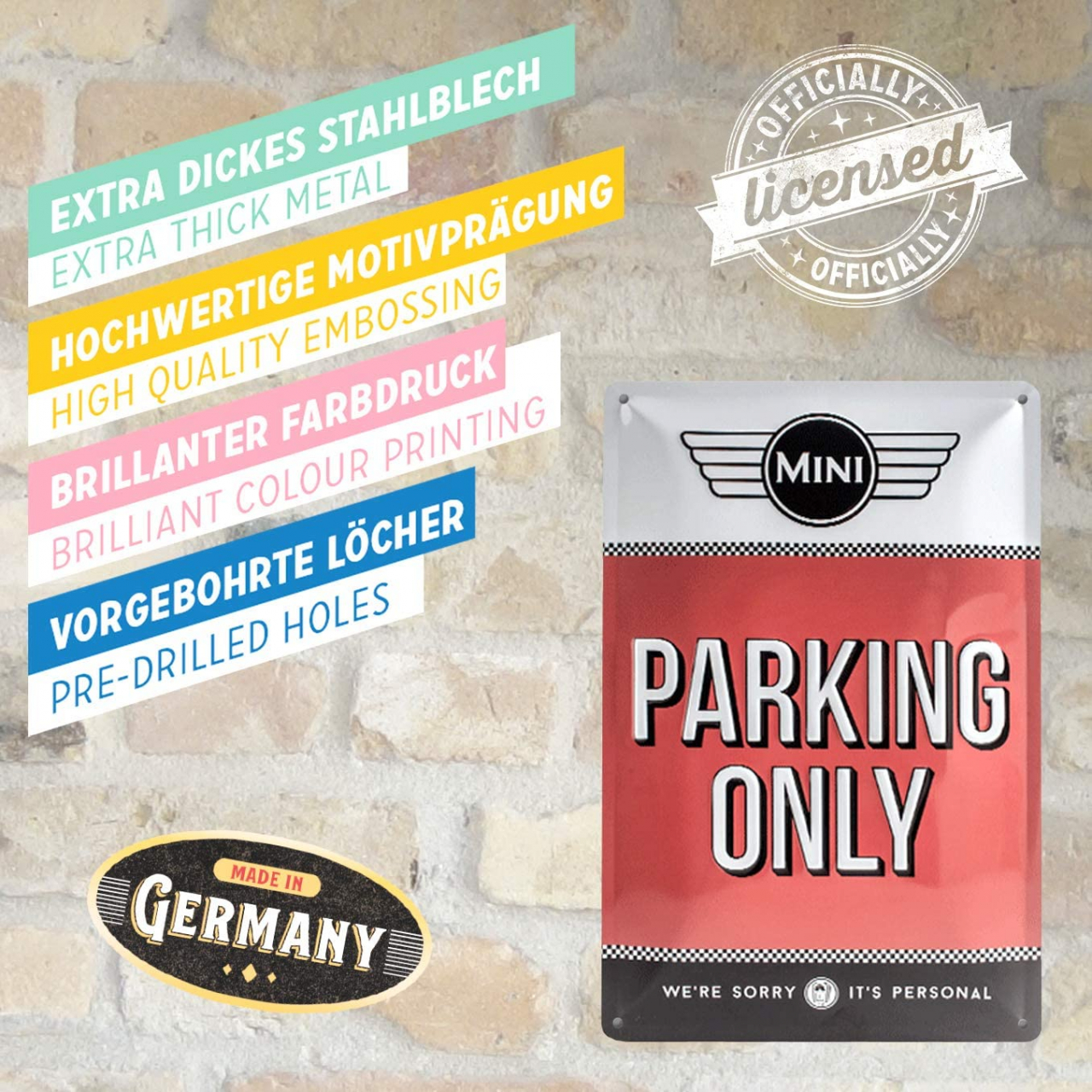 Placa metalica 20x30 Mini - Parking Only - Parcare doar pentru Mini [4]