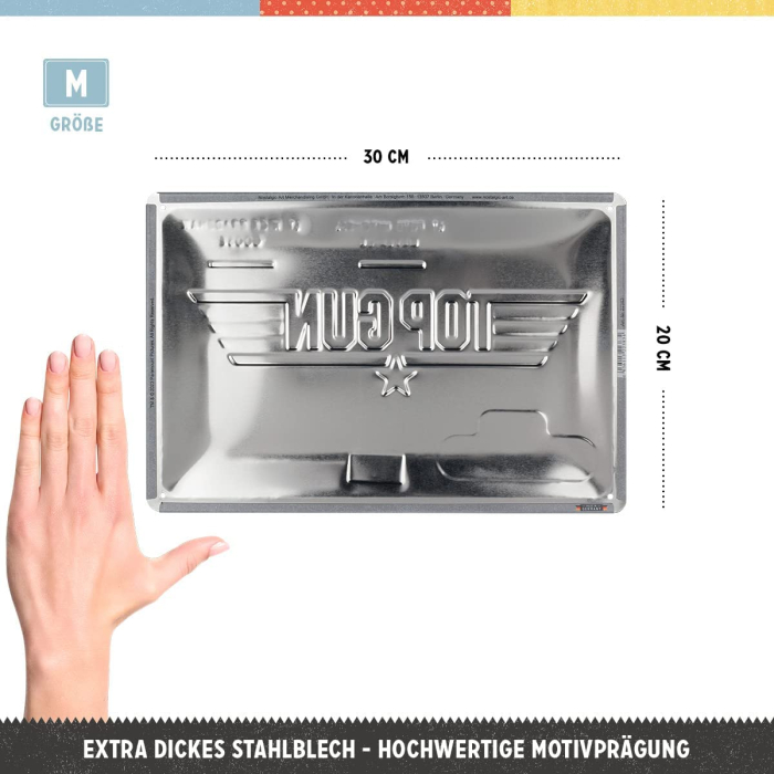 Placa metalica 20X30 Top Gun Aircraft Metal [2]