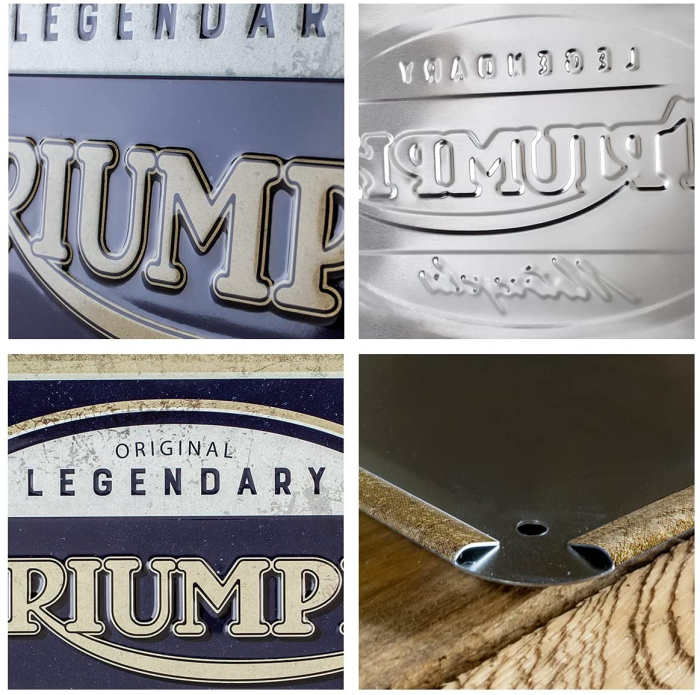 Placa metalica 20x30 Triumph - Legendary Motorcycles - Motociclete Legendare [3]