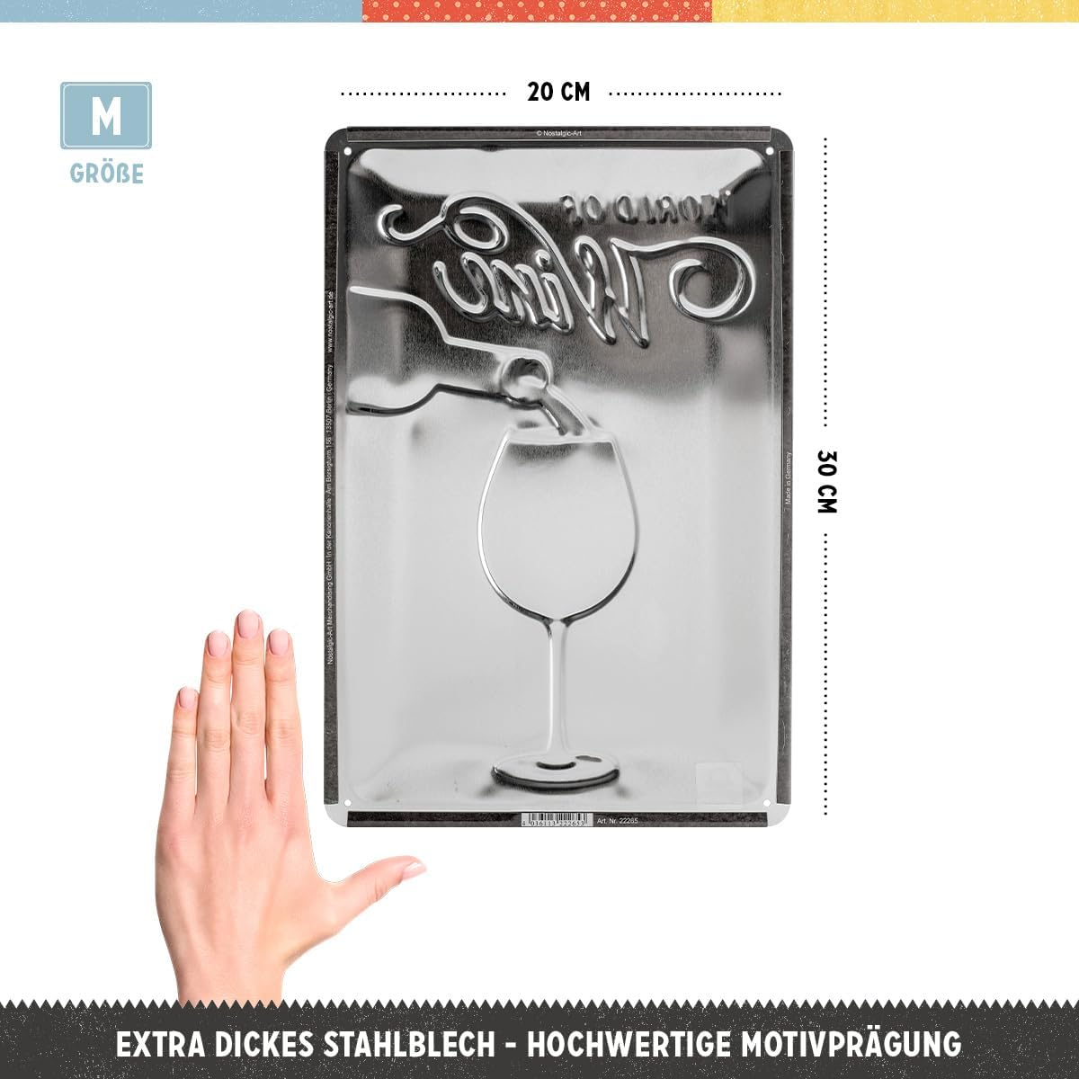 Placa metalica 20x30 World of Wine - Lumea Vinului [2]