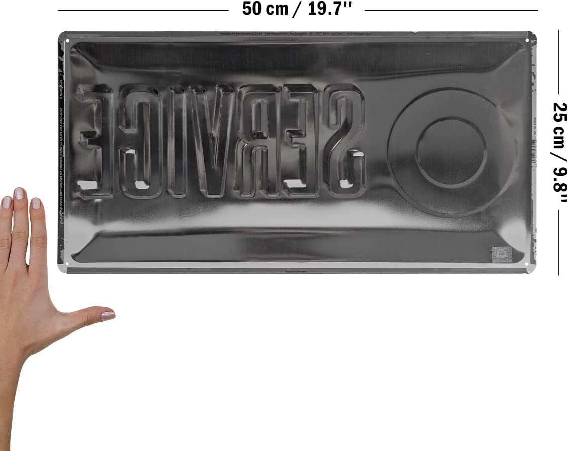 Placa metalica 25X50 BMW - Service [2]