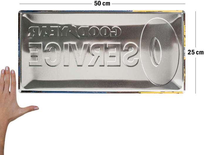 Placa metalica 25x50 Goodyear Service [2]