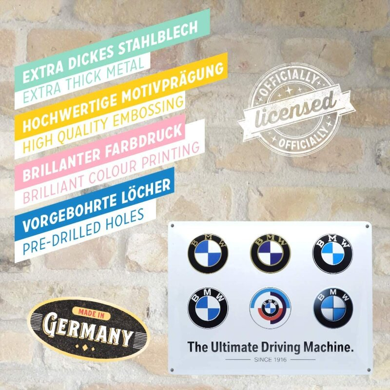 Placa metalica 30x40 BMW - Logo Evolution - Evolutia Siglei [4]