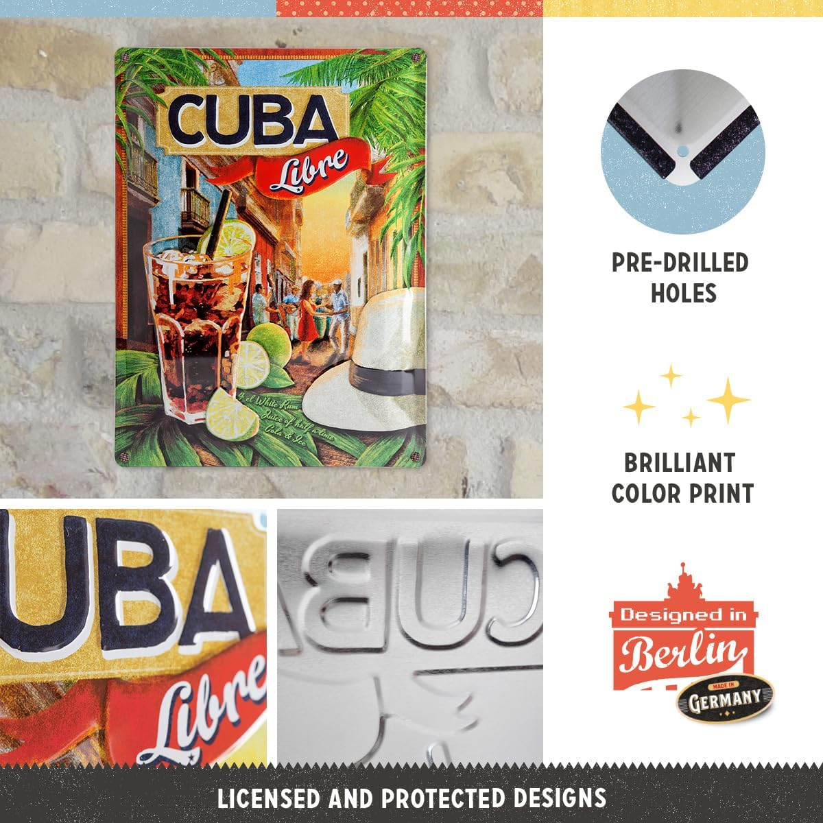 Placa metalica 30X40 Cuba Libre [3]