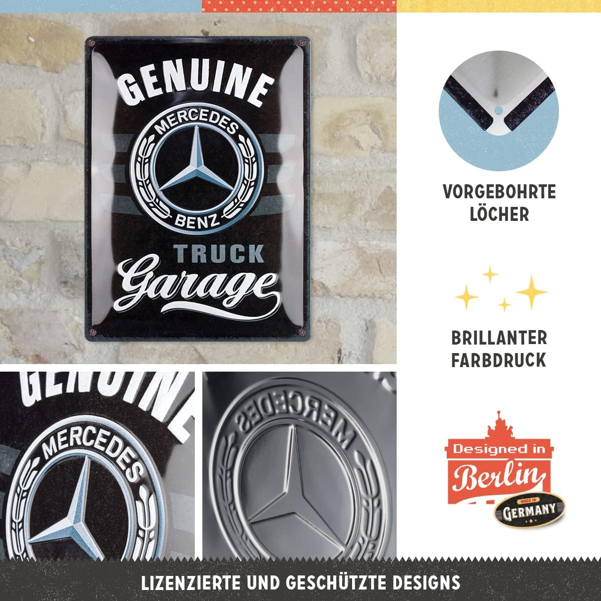Placa metalica 30X40 Daimler Truck - Garaj [3]