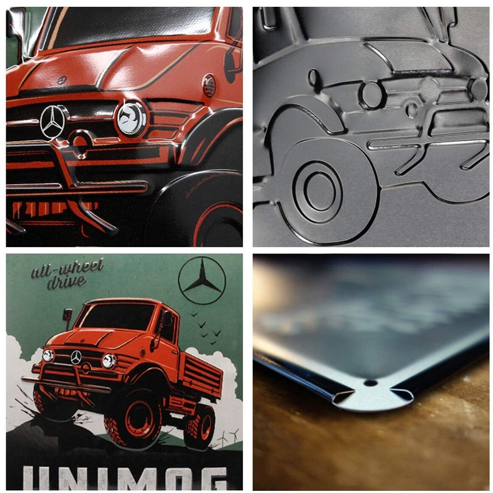 Placa metalica 30X40 Daimler Truck - Unimog [3]