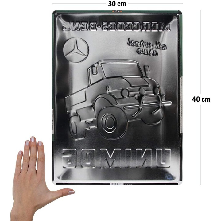 Placa metalica 30X40 Daimler Truck - Unimog [2]