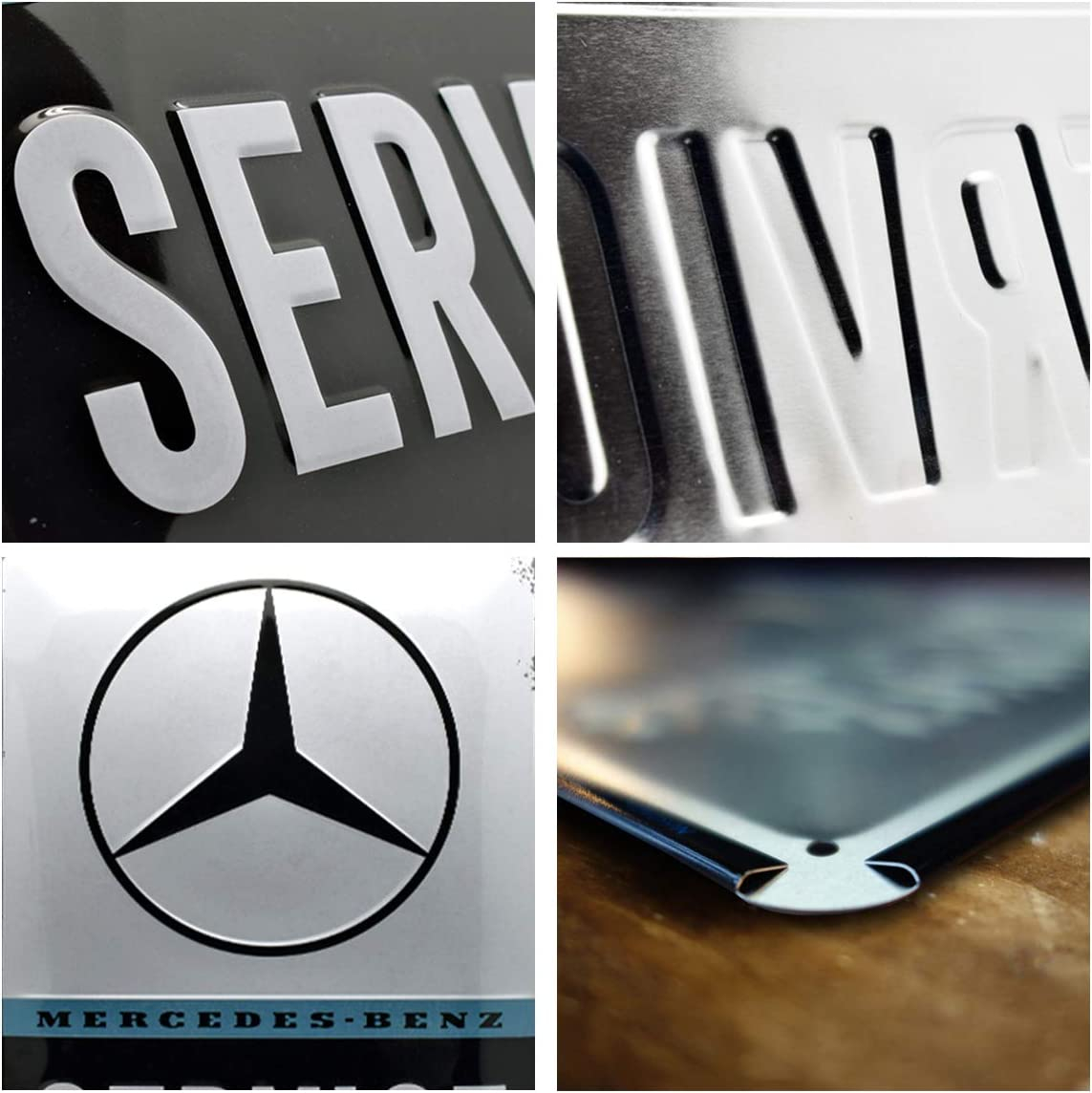 Placa metalica 30x40 Mercedes-Benz Service [3]