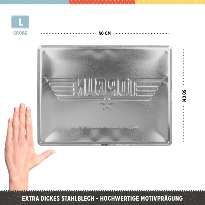 Placa metalica 30X40 Top Gun - The Need for Speed - Nevoia de viteza [2]