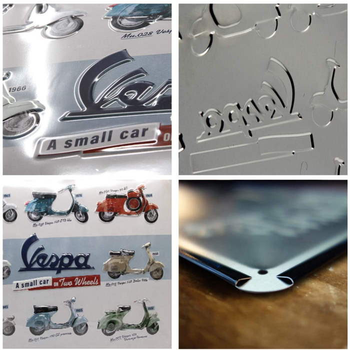 Placa metalica 30x40 Vespa - Model Chart - Diagrama cu modele [3]