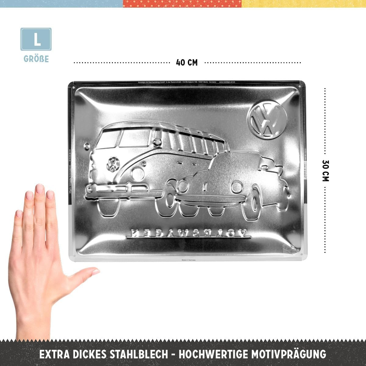 Placa metalica 30x40 Volkswagen Classics - Modele Clasice [2]