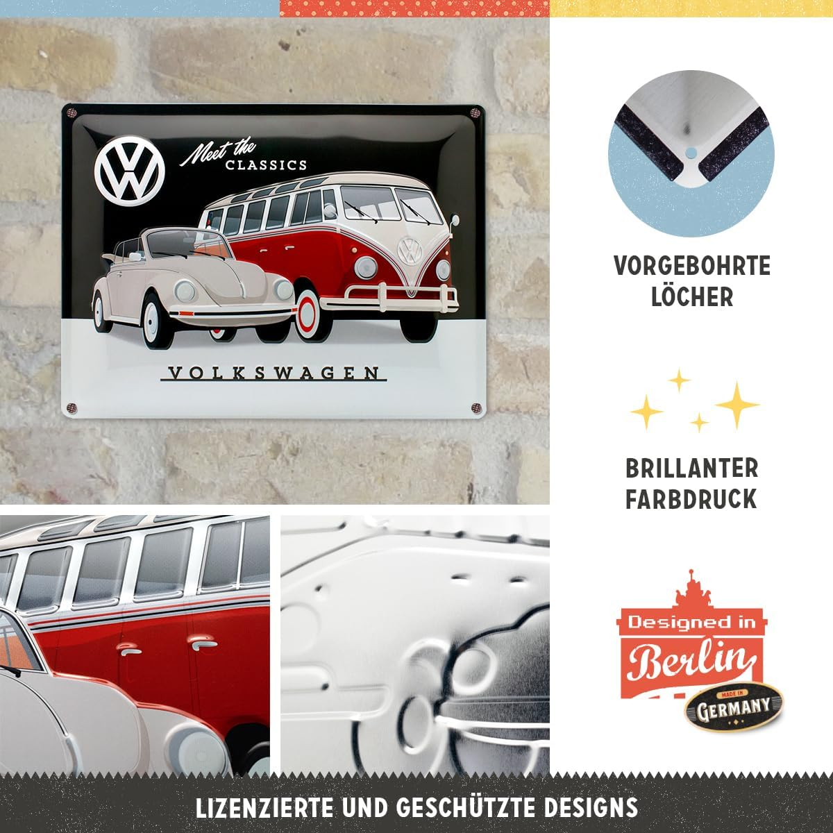 Placa metalica 30x40 Volkswagen Classics - Modele Clasice [3]