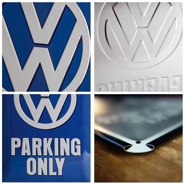 Placa metalica 30X40 Volkswagen - Parking Only - Parcare doar pentru Volkwagen [3]