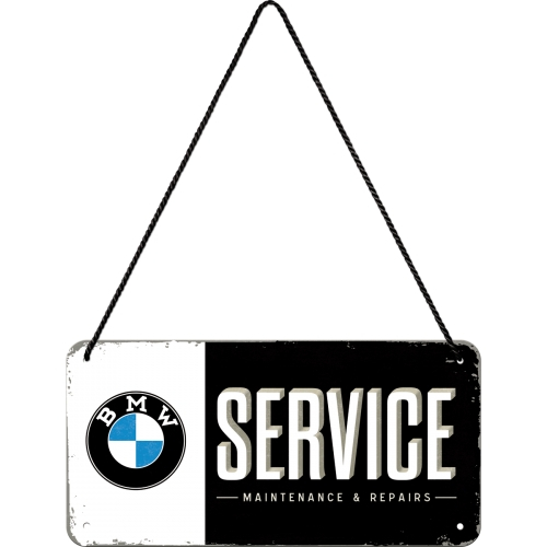 Placa metalica cu snur 10x20 BMW Service [2]