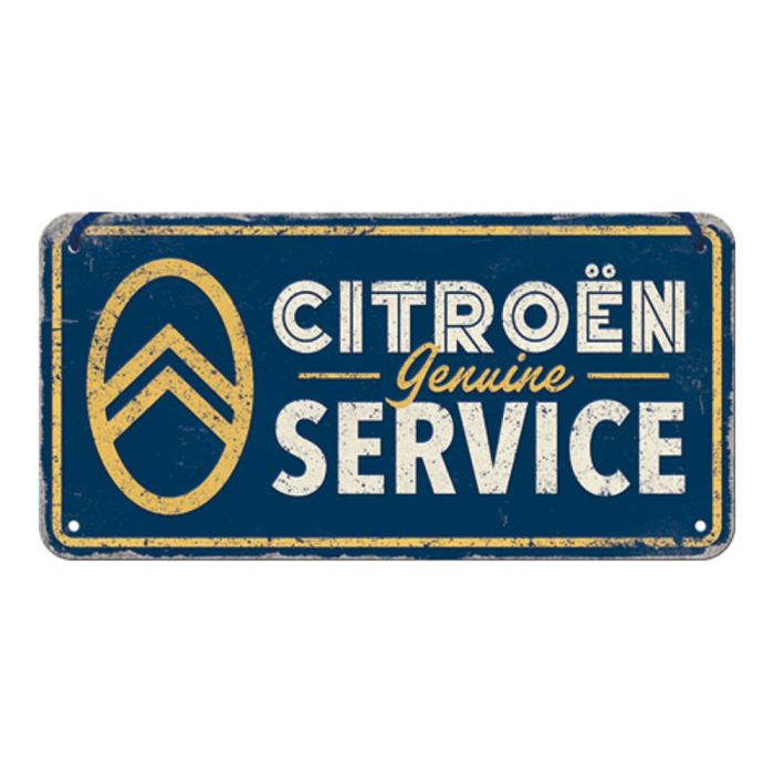 Placa metalica cu snur 10x20 Citroen - Service Autentic [3]