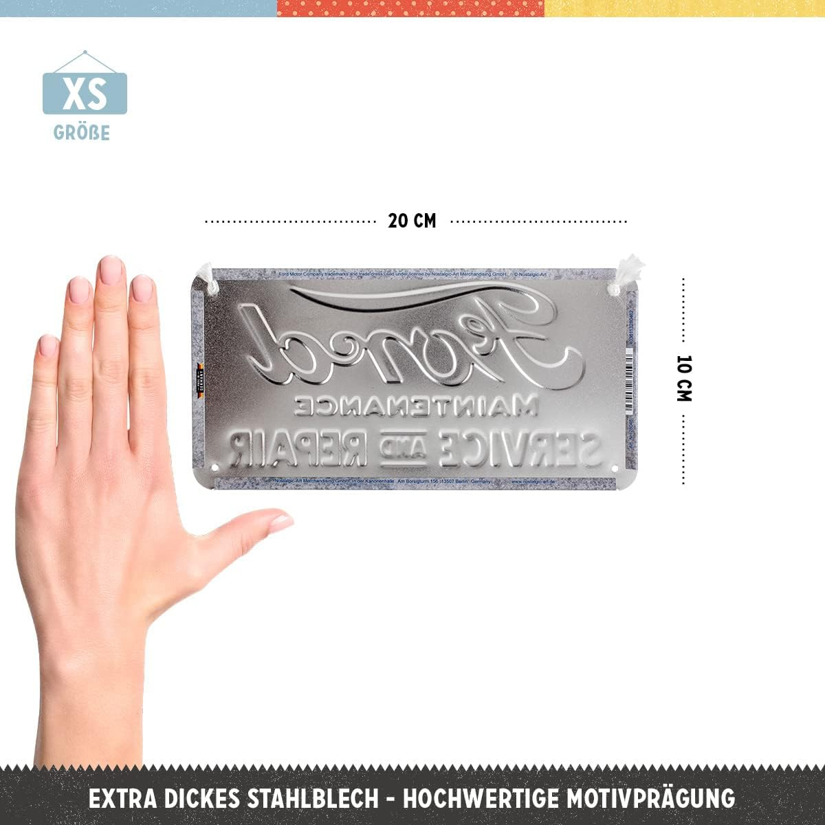 Placa metalica cu snur 10x20 Ford - Service & Reparatii [3]