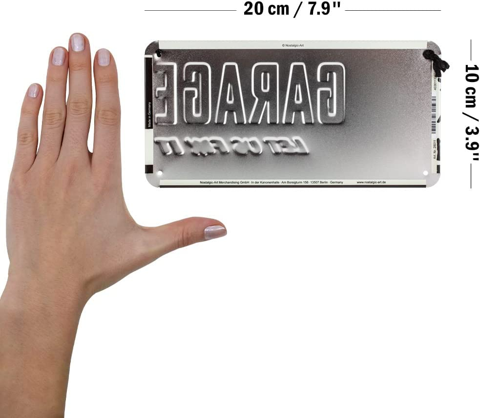Placa metalica cu snur 10x20 Garaj [3]