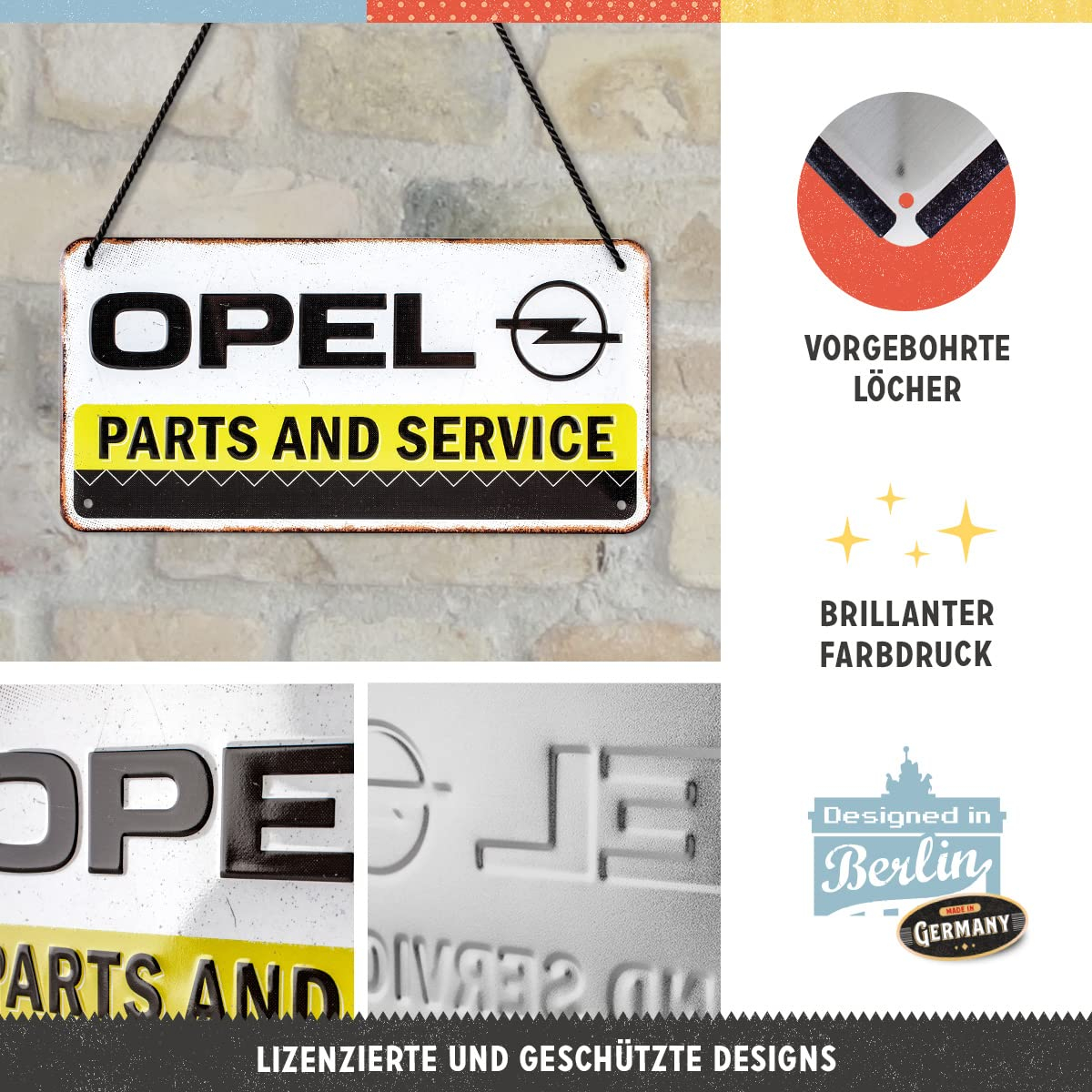 Placa metalica cu snur 10x20 Opel - Service si Piese [5]