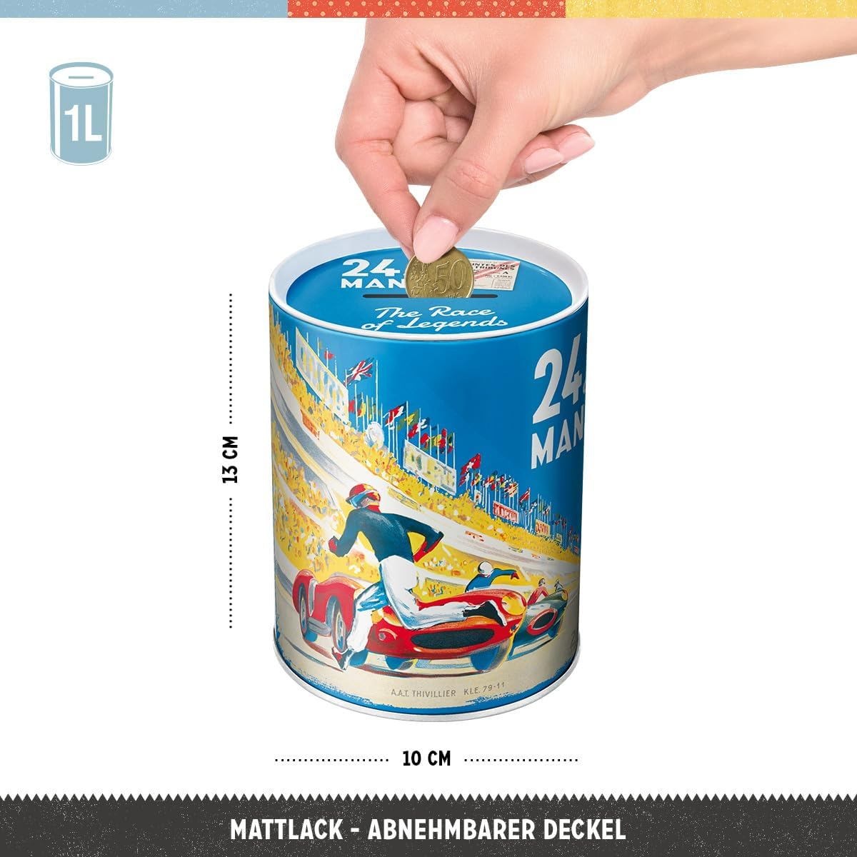 Pusculita  24h Le Mans Racing Poster Blu [4]