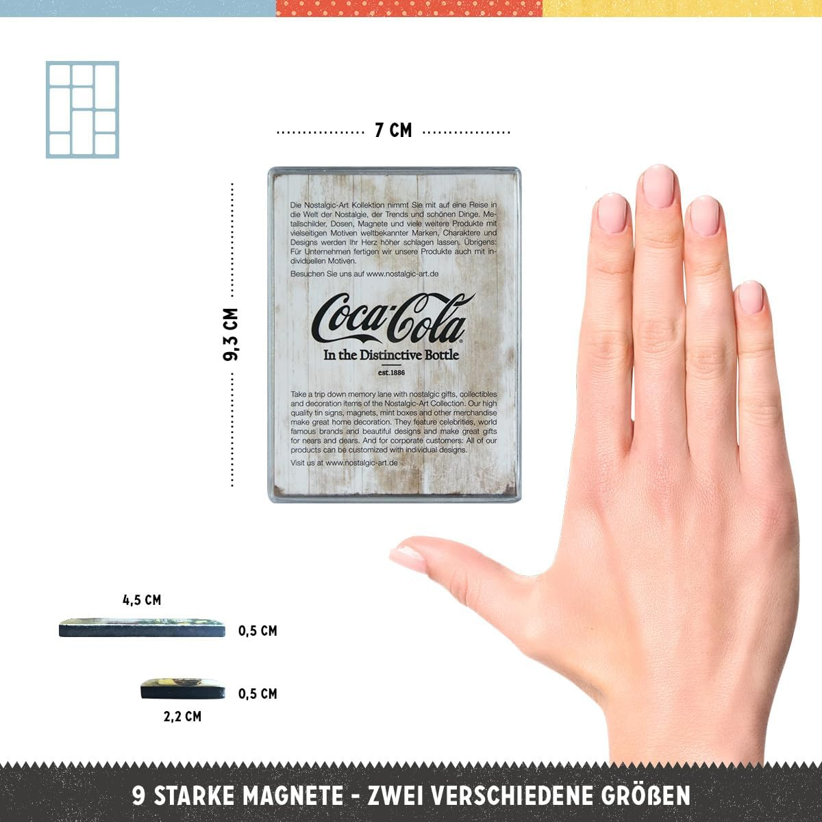 Set magneti Coca-Cola Bottle Timeline - evolutia Sticlei in timp [3]