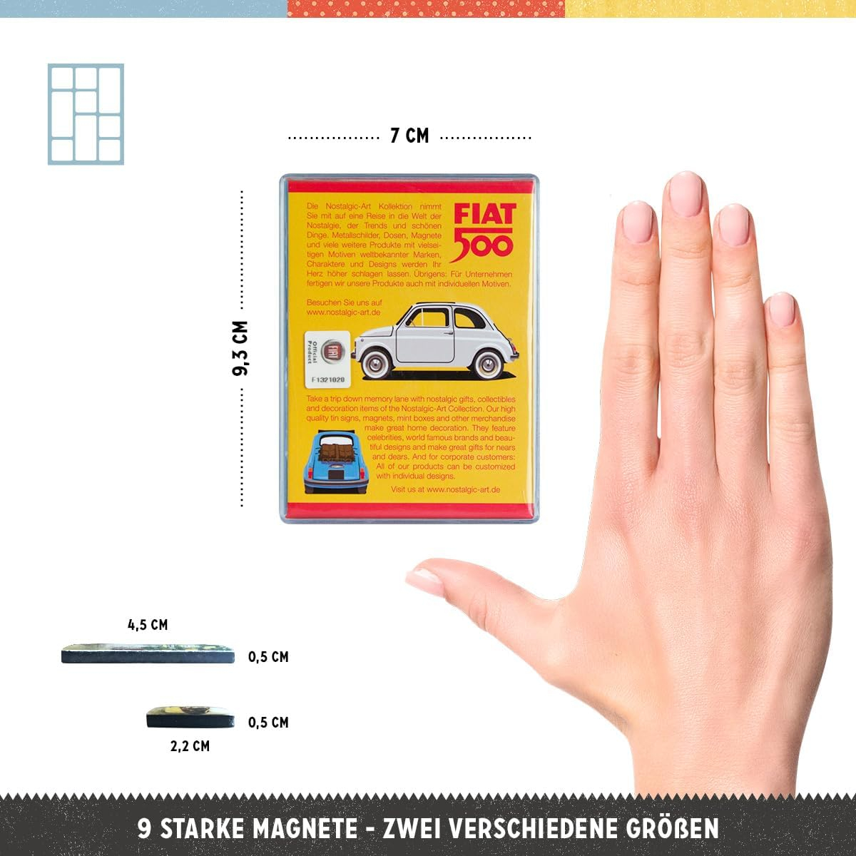 Set magneti Fiat 500 - Loved Since 1957 [3]