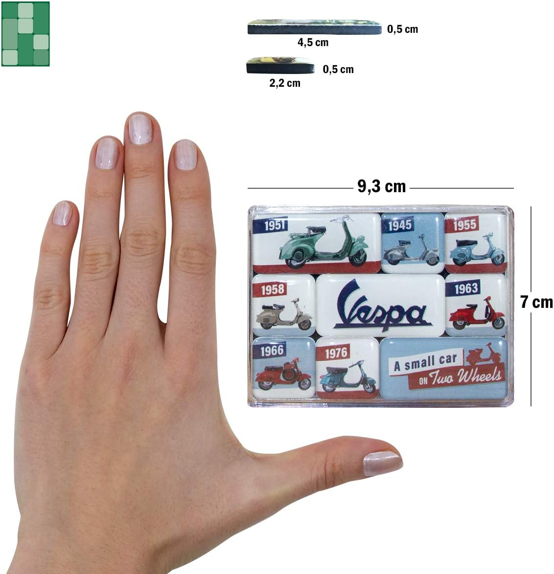 Set magneti Vespa Model Chart - Diagrama cu modele [3]