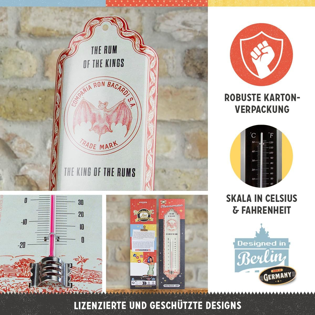 Termometru Bacardi - The King Of The Rums - Regele Romului [3]