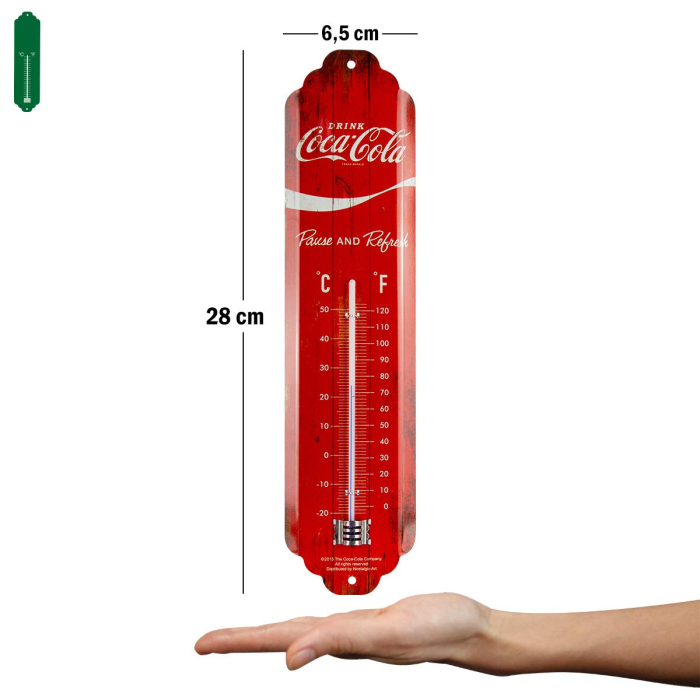 Termometru Coca-Cola Logo Red - Sigla Rosie [2]
