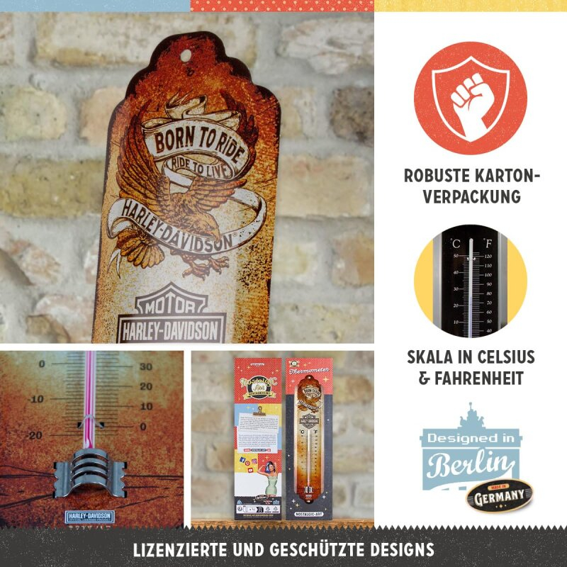 Termometru Harley-Davidson Sigla cu Vultur [3]