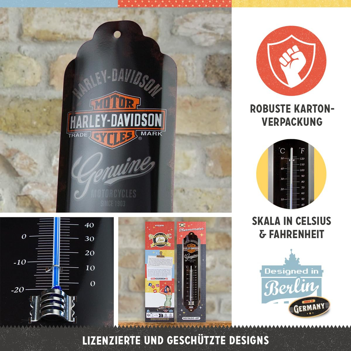 Termometru Harley-Davidson - Genuine - Autentic [3]