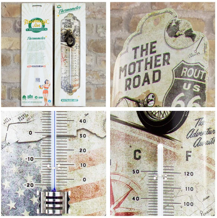 Termometru Route 66 Bike Map - Harta si Motocicleta [3]