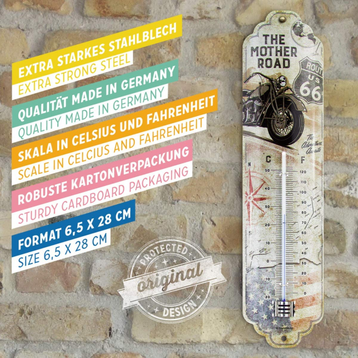 Termometru Route 66 Bike Map - Harta si Motocicleta [4]