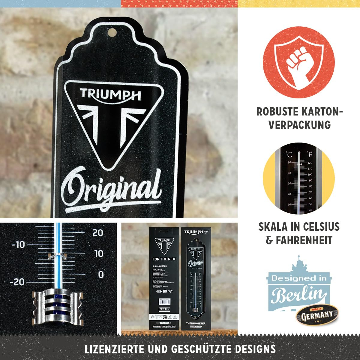 Termometru Triumph Original Motorcycles - Motociclete Autentice [3]