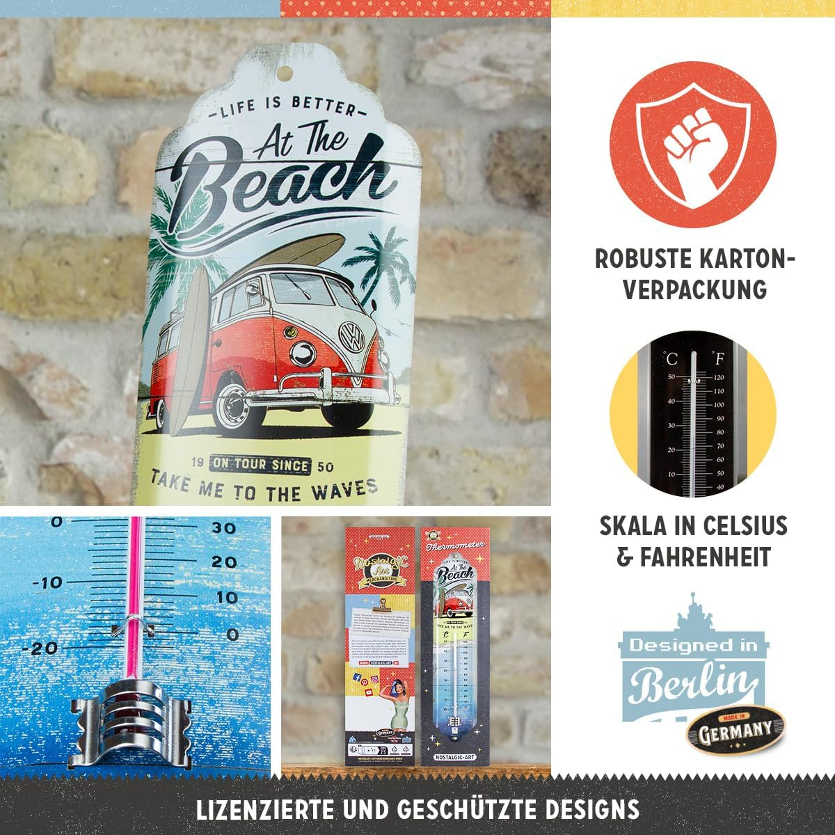 Termometru Volkswagen Bulli - Beach - Plaja [3]