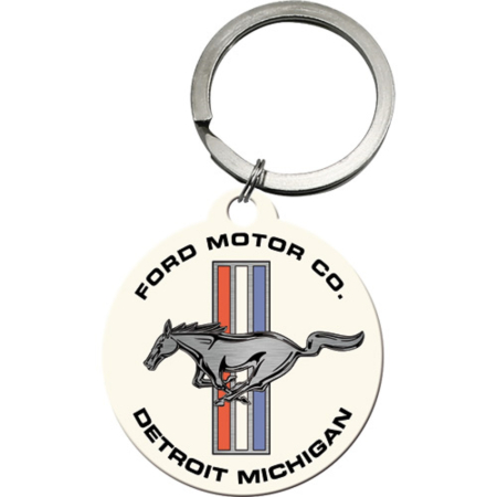 BRELOCURI - Breloc Ford Mustang - Horse & Stripes Logo - Sigla cu cal si dungi