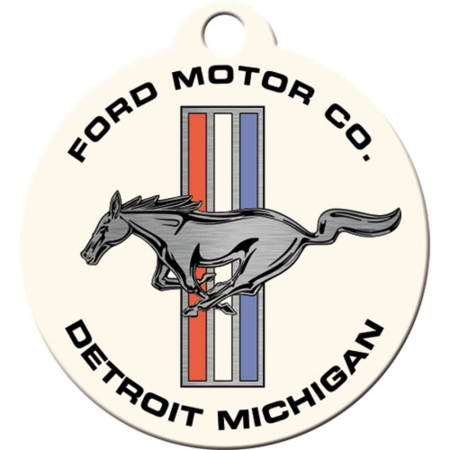 Breloc Ford Mustang - Horse & Stripes Logo - Sigla cu cal si dungi [1]