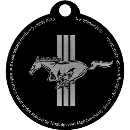 Breloc Ford Mustang - Horse & Stripes Logo - Sigla cu cal si dungi [2]