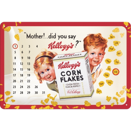 CALENDARE - Calendar metalic de perete Kellogg's Mother - Mama vrem Kellogg's