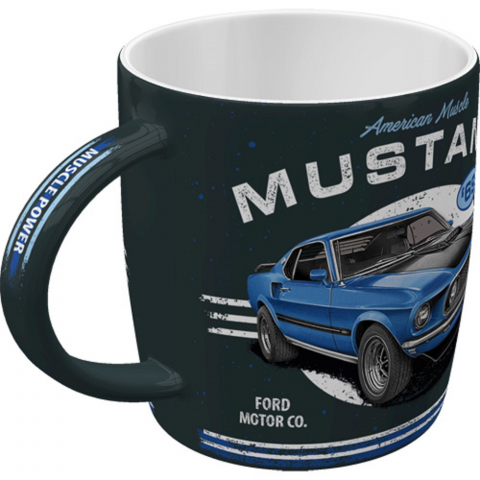 Cana ceramica 330 ml Ford Mustang 1969 Mach 1 Albastru [5]