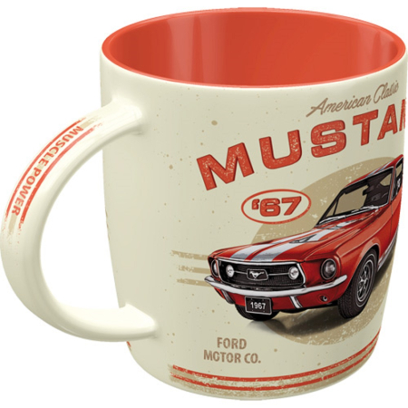 Cana ceramica 330 ml Ford Mustang GT 1967 Rosu [5]