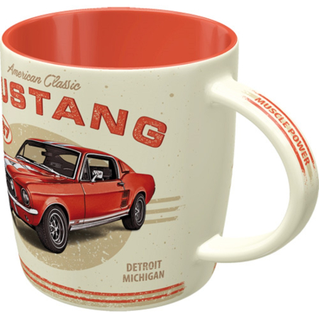 Cana ceramica 330 ml Ford Mustang GT 1967 Rosu [1]