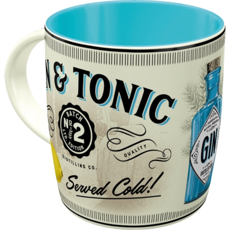 Cana ceramica 330 ml Gin & Tonic Served Cold - Gin Tonic - Servit rece